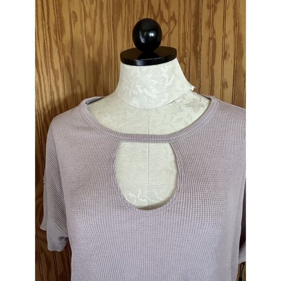 Calvin Klein Women's Performance Keyhole Top, Evening Sand NWT Size L - Picture 5 of 11